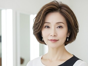 アカンサス バイ ミリー 高槻店(acanthus by milly)の写真/【高槻駅2分】毎日のお手入れが楽になる再現性抜群のスタイルをご提案◎乾かすだけでキマる大人ショート♪