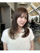 ロンドアベニール 北千住(Lond avenir)&nbsp;ミニウルフレイヤーカット顔周り前髪韓国ミディアムロング北千住
