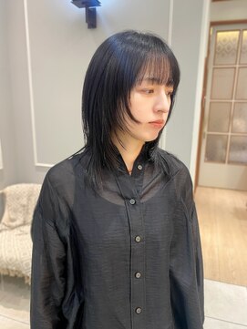 ネオリーブギンザ 銀座店(Neolive GINZA) レイヤー／顔まわりレイヤー／ウルフレイヤー／黒髪／髪質改善