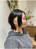 くびれヘア/アプリコットオレンジ/夏のヘアアレンジ/茅ヶ崎駅