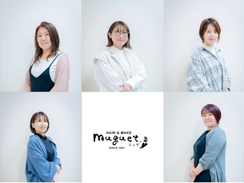 ミュゲ(muguet.)の写真/女性スタイリスト多数☆女性ならではの細やかな気遣いと提案力が人気の秘訣♪髪のお悩みもご相談下さい◎
