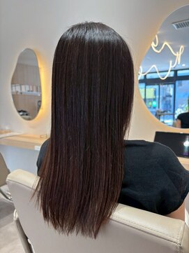 ルーチェココ ブラン(Lu'ce coco blanc) ハイライトカラースリークブラックロング