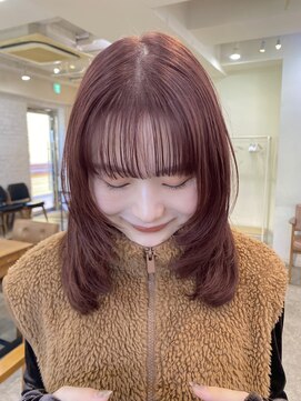 ガーデン 渋谷(GARDEN) ブリーチなしダブルカラー ピンクベージュ 暖色