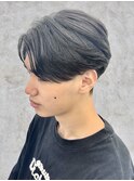 大分曲がる縮毛矯正メンズカットセンターパートニュアンスパーマ