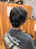 カット+デザインパーマ+TR【古川/メンズパーマ】