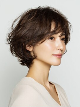 ビフィーノ リルネ(Bifino Rilune) クラゲヘアー/小顔/ココアベージュ/オリーブグレー/川西