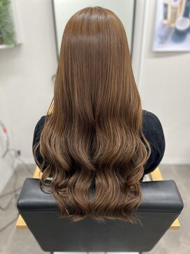 クワイア 川崎店(0choir) イメチェン/ピンクベージュ/アンブレラカラー/前髪/川崎