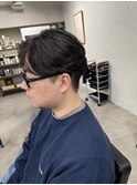 【neuk服部】リバースセンターパートカルマニュアンスパーマ