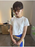 【ベリショートのグレージュカラー】