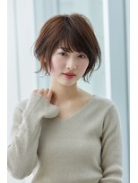 外ハネがポイント！ショートボブスタイル