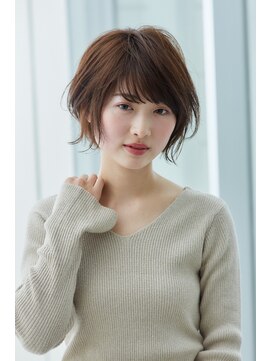 ミチオ ノザワ ヘアサロン ギンザ(Michio Nozawa HAIR SALON Ginza) 外ハネがポイント!ショートボブスタイル