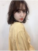 [アフロート鎌倉彩]大人可愛いゆるふわモテパーマボブミディ