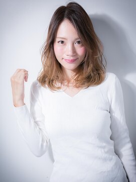 カバーヘア ブリス 川口(COVER HAIR bliss) 外国人風カラー♪グラマラス小顔セミディw川口20代30代40代