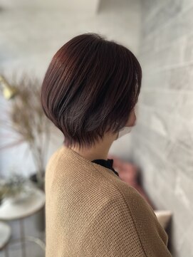 ジル アンク(Jill ankh) 《Jill ankh姫路駅前》大人かわいいショート♪パープルグレー