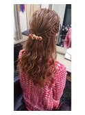 ハーフアップ