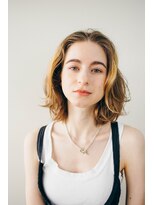 ピズムハク(PISM hak)&nbsp;モード/ブリーチオンカラー/ココアベージュ/春パーマ