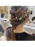 編みおろしヘアアレンジ♪