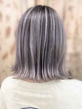 ミュウアンド(Mew＆) 【バレイヤージュ×ペールパープル】