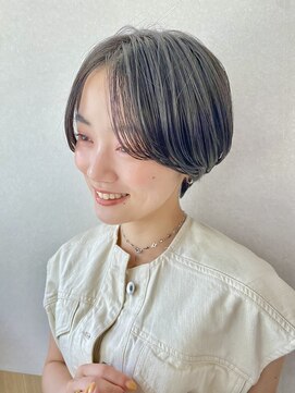 サンド 表参道(sand) 黒髪ハンサムショート10代/20代/ショートボブ/ハイライト