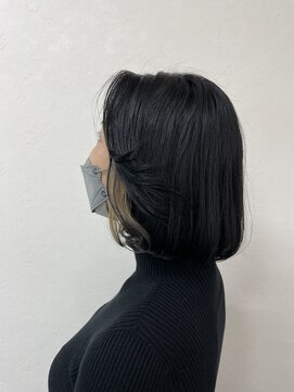 カトレア 海岸通り店 ボブ×イヤリングカラー