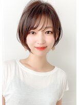 ルエ(rue)&nbsp;大人可愛い20代30代40代小顔ウルフレイヤーボブ丸みショートボブ