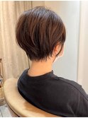 大人可愛い20代30代小顔丸みショートボブ