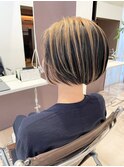 コントラストカラー×ボブ