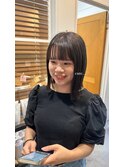 切りっぱなしbob×艶感たっぷりcolor【千葉，千葉駅】