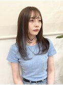 レイヤーカット×インナーカラー×シルバー