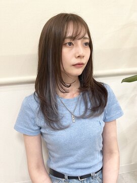 メロウ(mellow) レイヤーカット×インナーカラー×シルバー