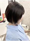 ショートボブミニボブ顔周りレイヤー岡山南中央町