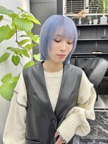 チュダック(ChuDuck)&nbsp;韓国風《ペールブルー》ハイトーン/ケアブリーチ/ダブルカラー