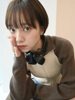 ディッセンバー 神宮前(December) 前髪カット/ワイドバング/マチルダボブ/ネイビーグレー/渋谷