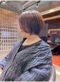柏ショートショートボブショートカットくびれ丸みボブハイライト