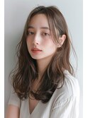 セミロング/前髪無し/似合わせ/【lana hair新宿】
