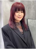チェリーレッド　ワインレッド　カシスカラー　レイヤー　赤