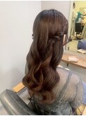【ハーフツイン】六本木/六本木駅/結婚式/ヘアセット/早朝
