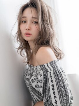 クラウン エス 前橋(crown.S) 透け感×無造作アップバング☆外国人風女っぽウェーブ