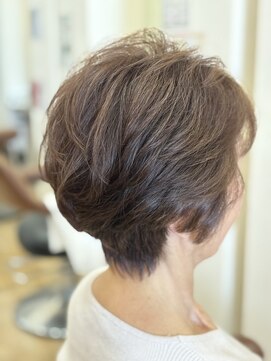 レーブ バイ ファースト 岩切店(reve by first) 白髪ぼかしハイライト×ボブ
