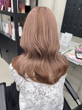 リノート バイ エゴル 名古屋(LINOET by ENGOL) 【LINOET】手島カミラ　1ブリーチでできるピンクベージュ