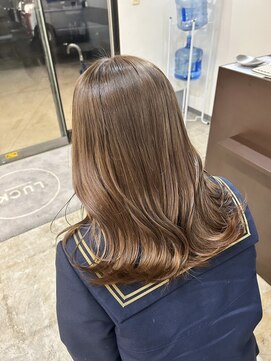 ラック 津田沼(LUCK) ミルクティーベージュ/韓国ボブ/ブリーチなし/似合わせカット