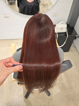 ビーヒアナウ N゜03 金沢駅西店(BE HERE NOW) 髪質改善/美髪矯正/透明感カラー/レッドブラウン/縮毛矯正