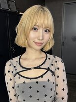 サンドイエナ 横浜店(sand yena)&nbsp;くびレイヤーボブルフネビージュ小顔ワンレンこなれミディ