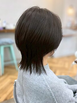 ロミー 本厚木(ROMMY.) クラゲウルフレイヤーカットグレージュ髪質改善◎20代～50代