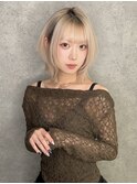 【Motoki】20代/ボブレイヤー/ブロンドベージュ/天神大名