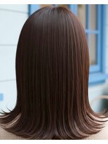 アズグロウヘアー(AS GROW HAIR) イメチェン艶ブラウンのストレートミディボブ