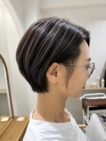 ヘアーサロン クスキ(hair salon KUSUKI) ショートスタイル ハイライト かりあげ