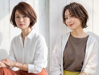 フレッシュサラダ エモーション(EMOTION)の写真/白髪も染めて 好きな色へ。ツヤまで楽しむ大人のクリアヴェールカラーがおすすめ☆【白髪染め/白髪ぼかし】