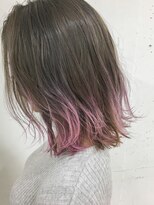 ブルーフェーセス 表参道(blue faces) 『bluefaces』アッシュグレー ピンクグラデーション