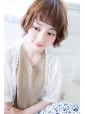 アンジュヘアー ベビーバングの無造作ショート